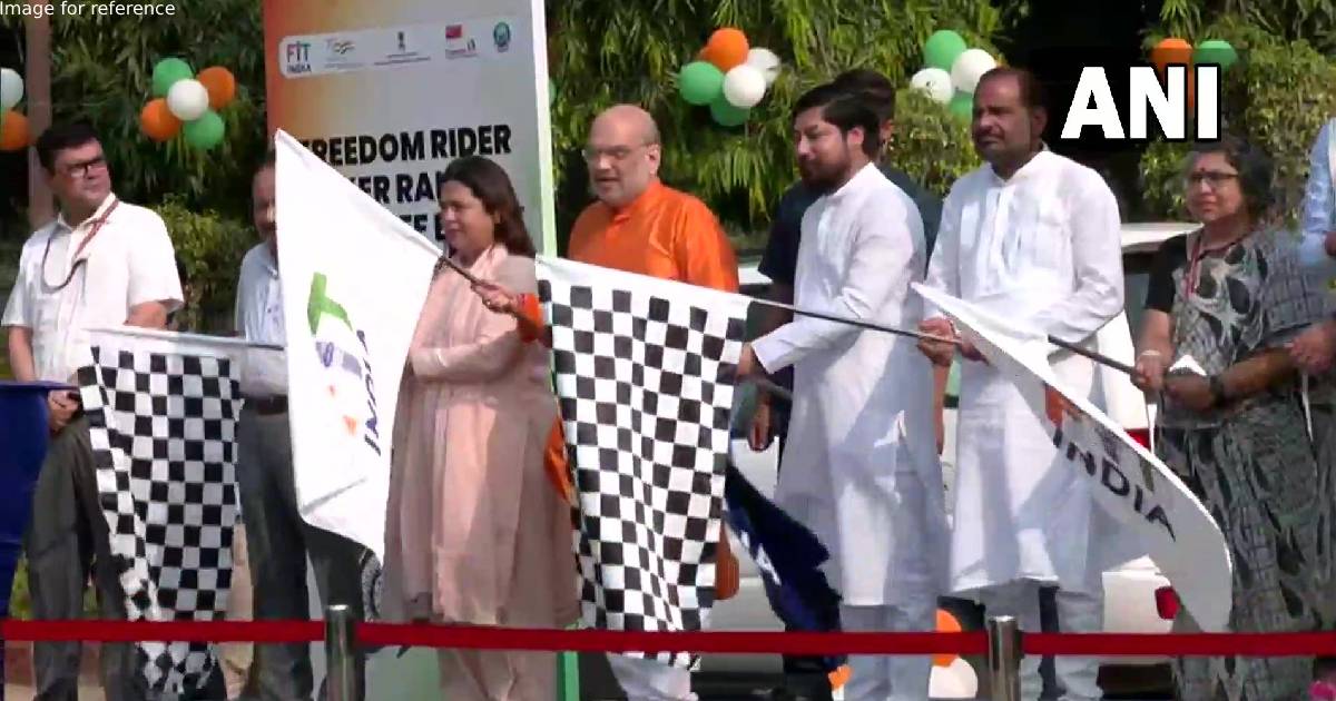 Amit Shah flags off Freedom Rider Biker Rallies from Delhi